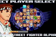 Street Fighter Alpha 3 Upper Select Screen