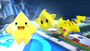 Starfy junto a Destello y Pikachu en el Castillo del Dr. Wily SSB4 (Wii U)