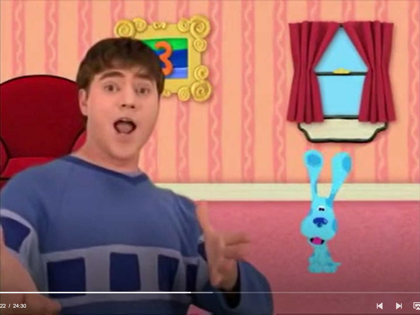 Blue's clues mail time song (alphabet train). 