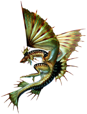 Plesioth | Green Plesioth [MH3U] 307px-MH3U-Plesioth_Render_001