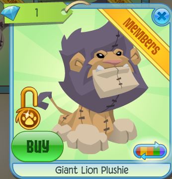 giant lion plushie aj