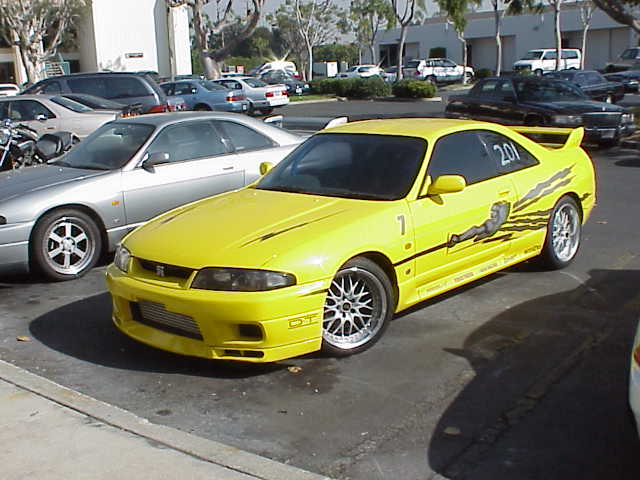 Yellow nissan skyline fast furious #4