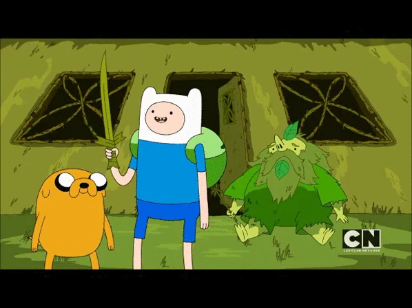 that sword looks nothing like finn's grass sword.