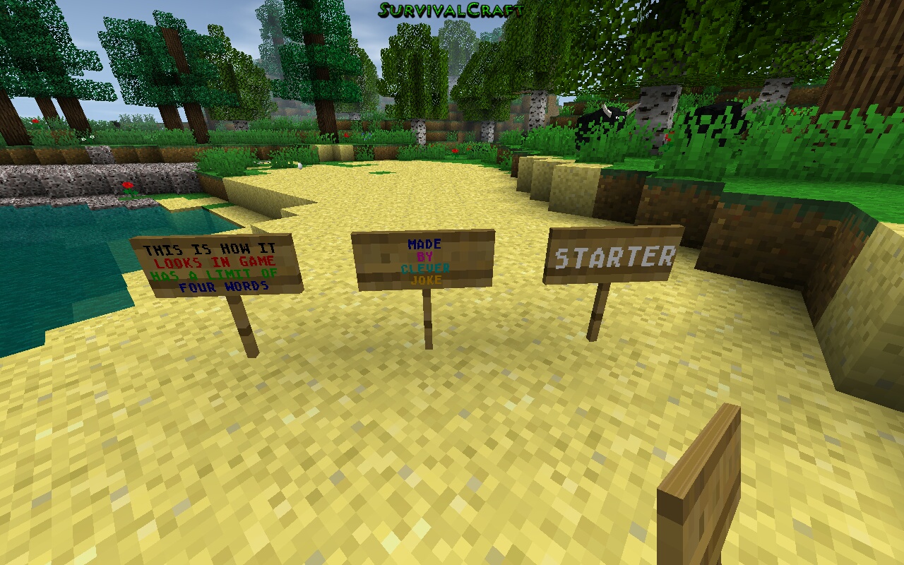 make a wooden sign in survival craft 2
