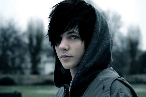 Beautiful-black-hair-boy-eyes-hoodie-Fav