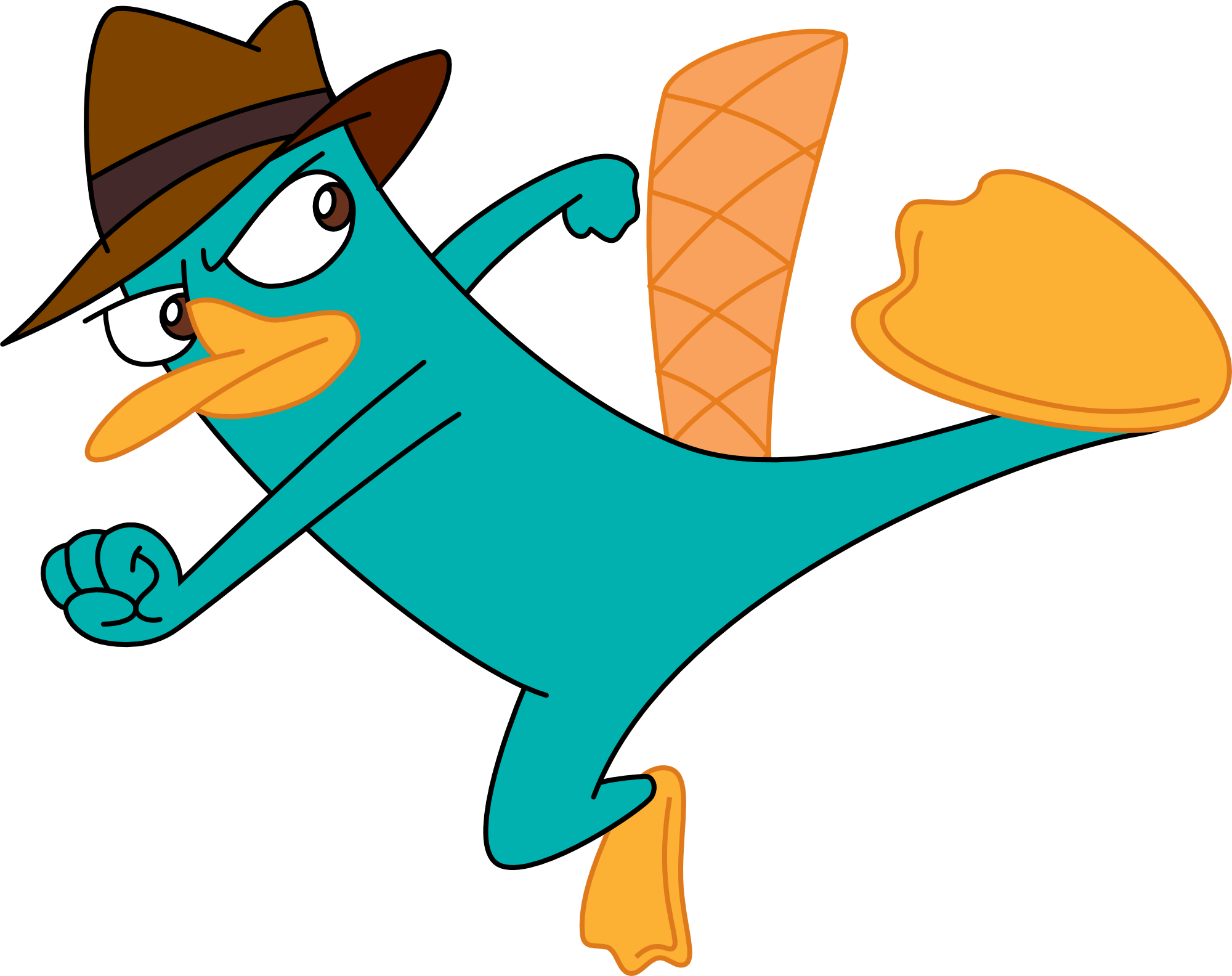 platypus cartoon transparent