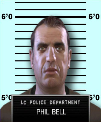 LCPD Database record - PhilBell-GTAIV-mugshot