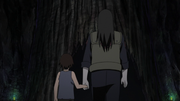 Tenzō follows Orochimaru