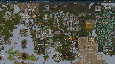 World map view
