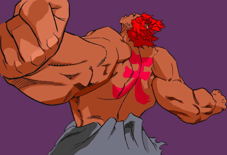 You have to see to believe how ridiculous Shin Akuma can be when pushed  past the human limits in Street Fighter Alpha 3