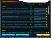 Clan Broadcast Settings