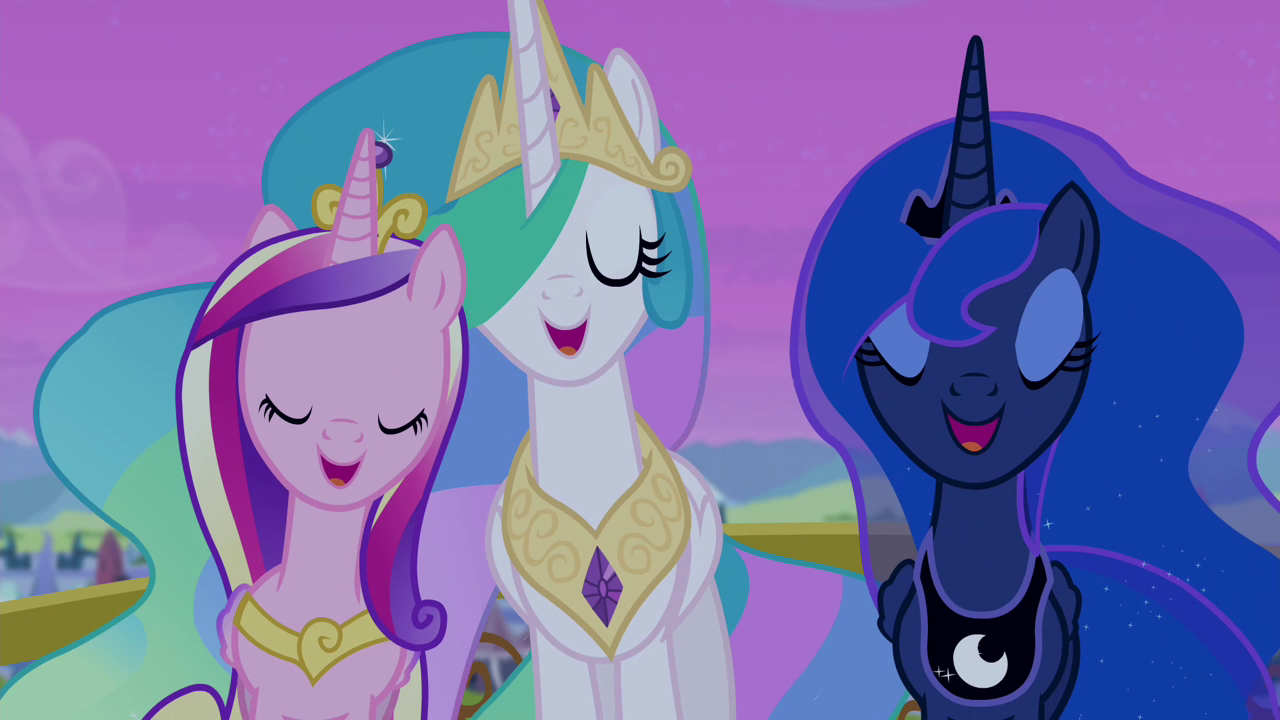 my little pony friendship is magic princess luna celestia cadence and twilight anime