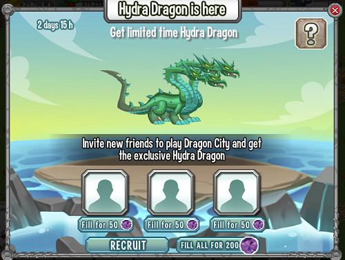 breeding guide hydra dragon in dragon city