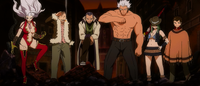 The other Fairy Tail members arrive for back-up