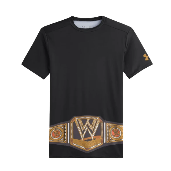 Image WWE Championship Title Under Armour Compression TShirt.jpg