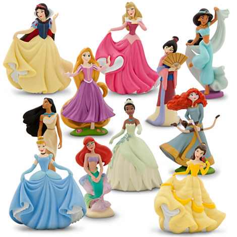 princess book with figurines