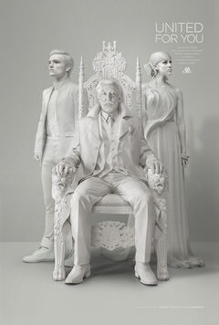 Presidente Snow, Johanna Mason y Peeta Mellark