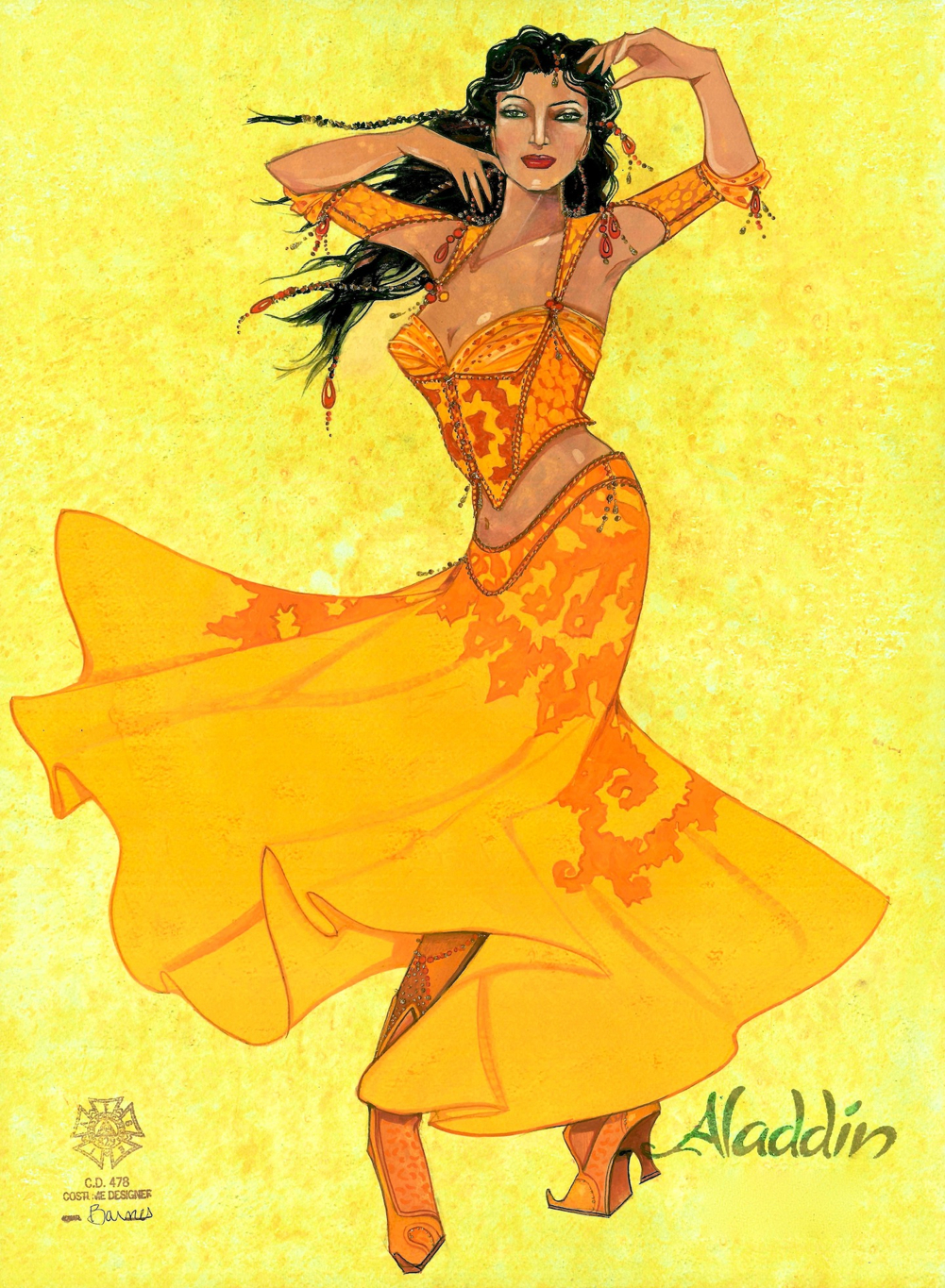 Image - Aladdin Broadway Costume Concept Art Female ...