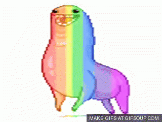 dancing rainbow llama