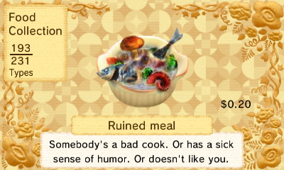 Tomodachi life ruined meal