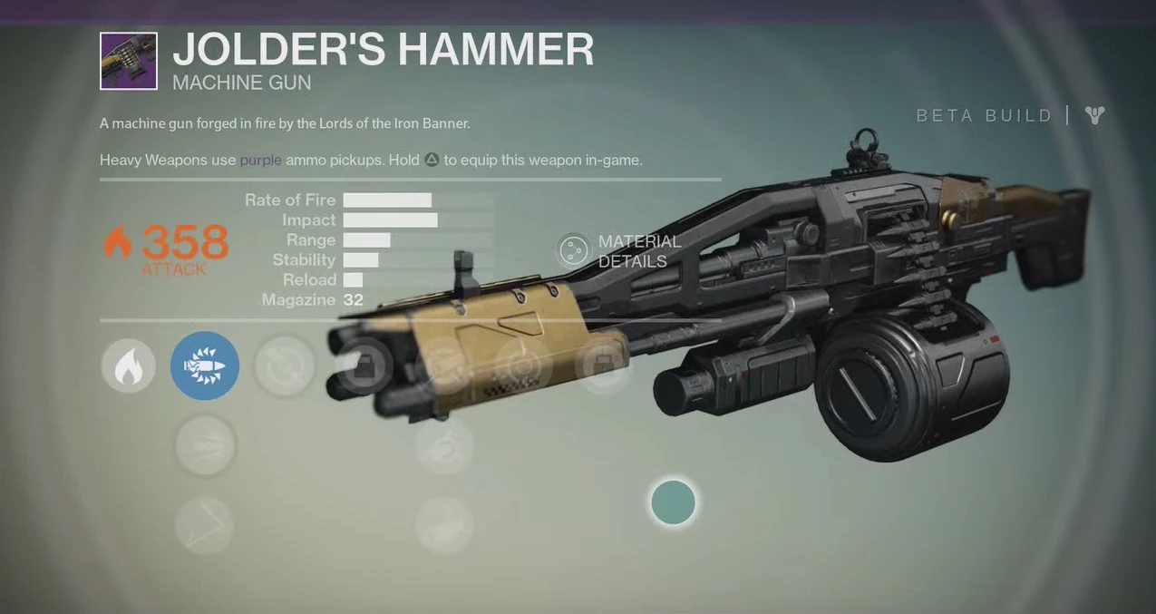 Jolder's Hammer Destinypedia, the Destiny Wiki Destiny, Bungie