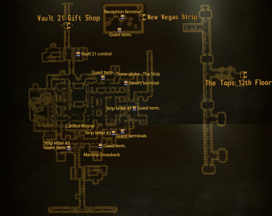 fallout new vegas vaults map