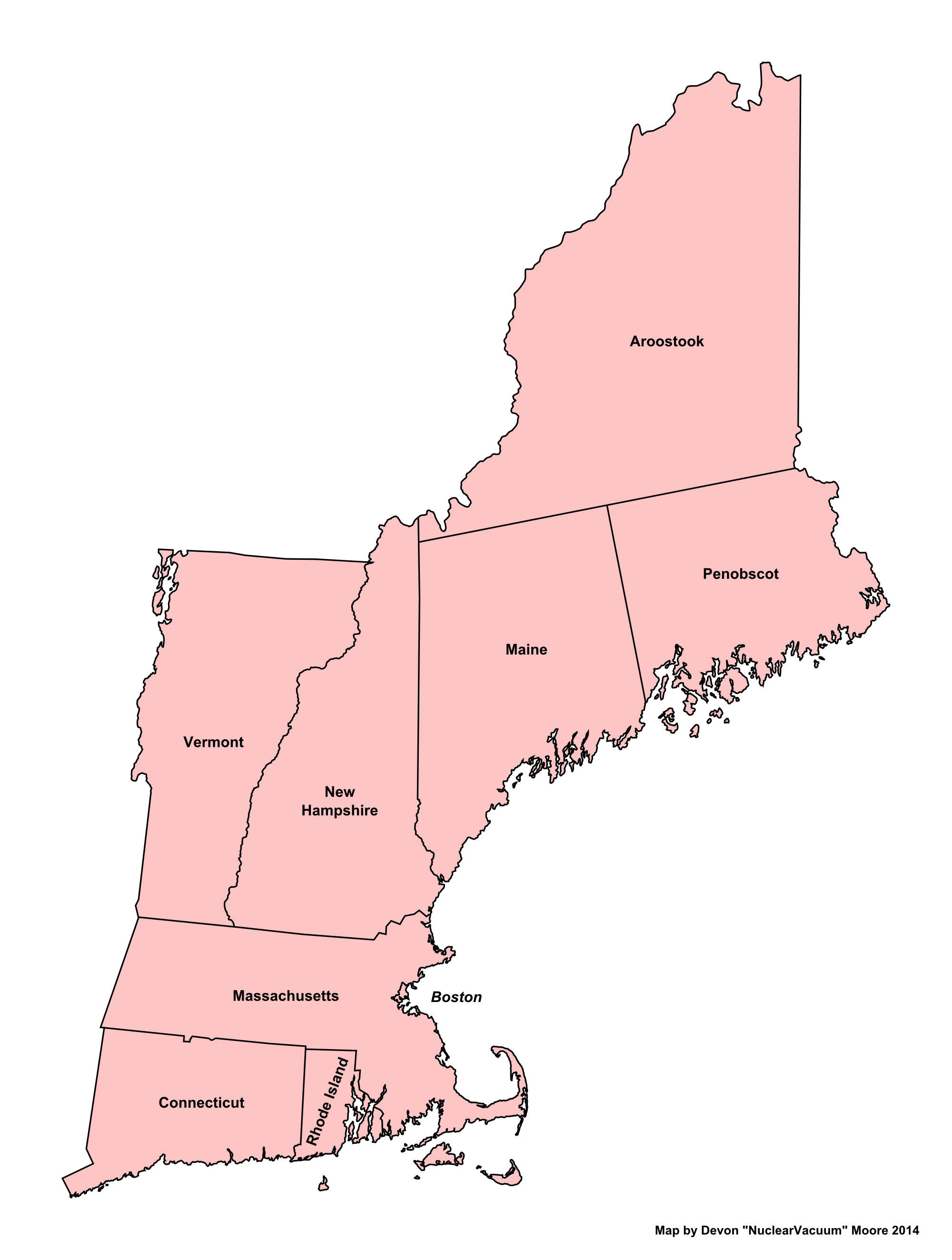 New England (13 Fallen Stars)