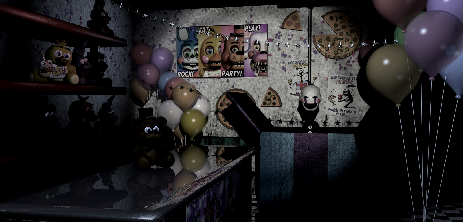 FNAF 2 and “Save Them” Maps Scaled To The Camera Layout :  r/fivenightsatfreddys