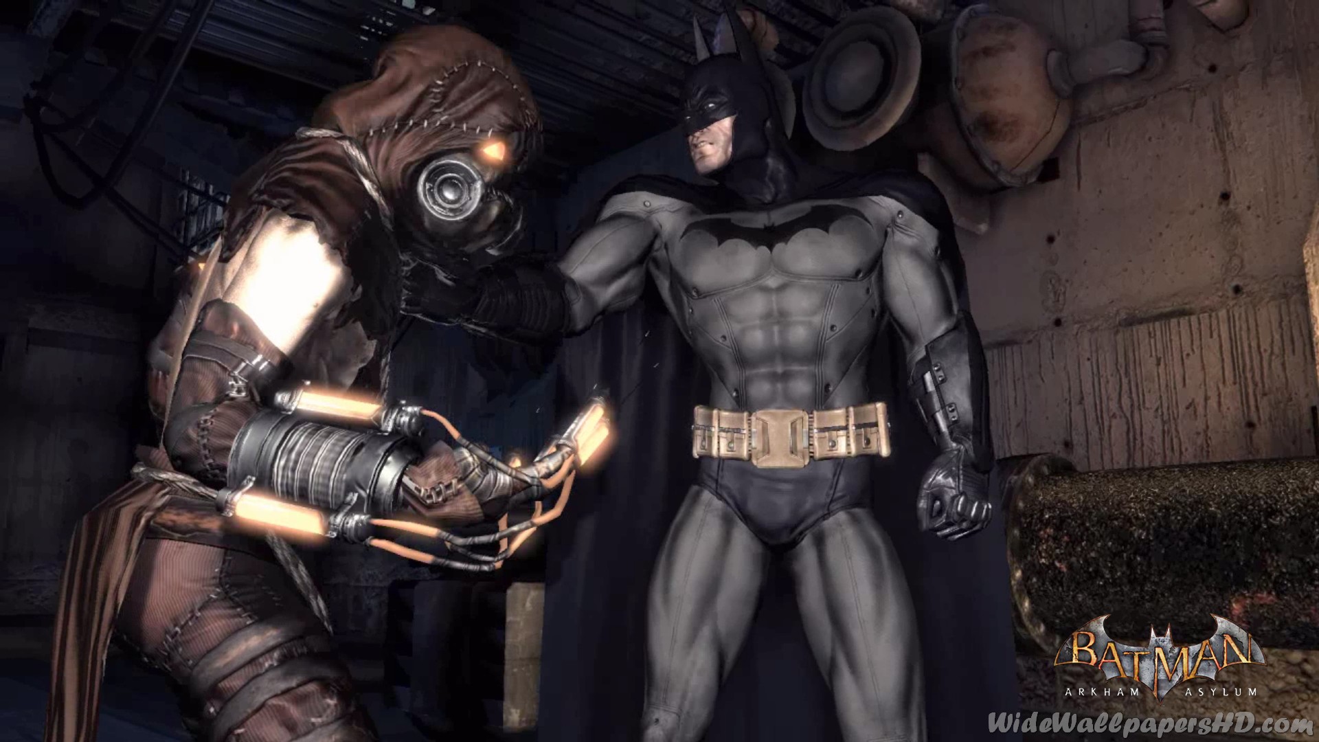 Image Batman And Scarecrow Batman Arkham Asylum Wallpapers Hd Villains Wiki Wikia