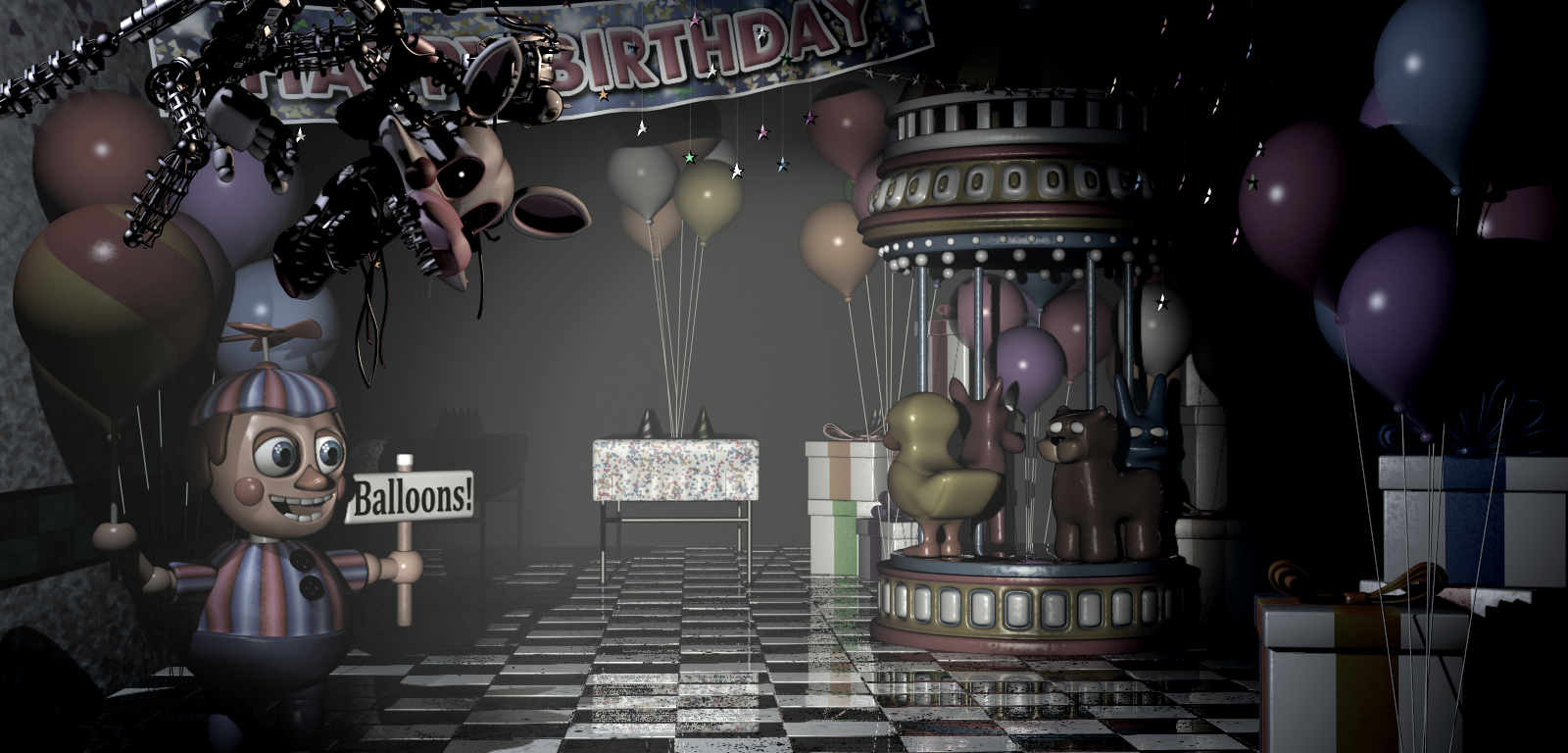 Made the withered animatronics into fnaf 3 minigame sprites - Imgur