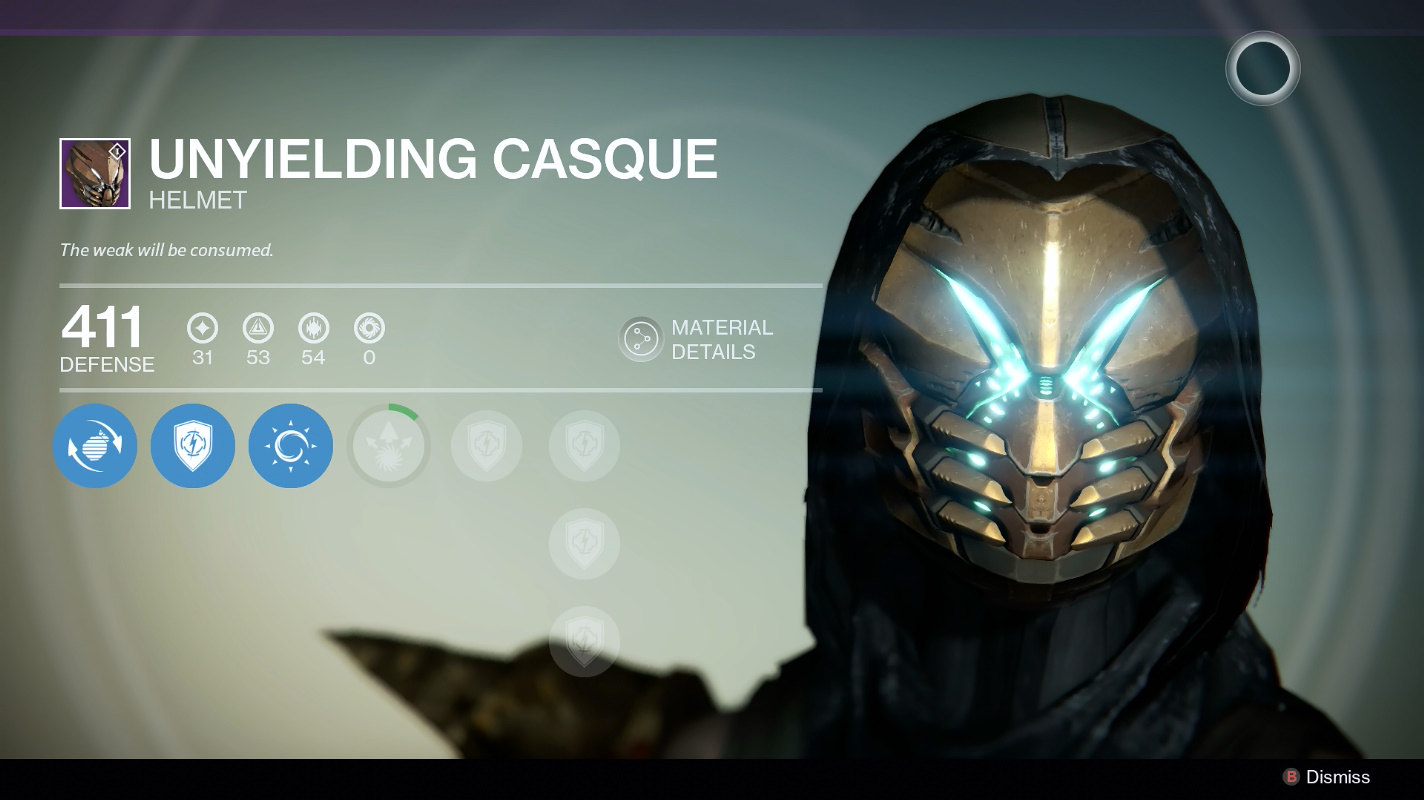 new destiny hunter helmet taken king