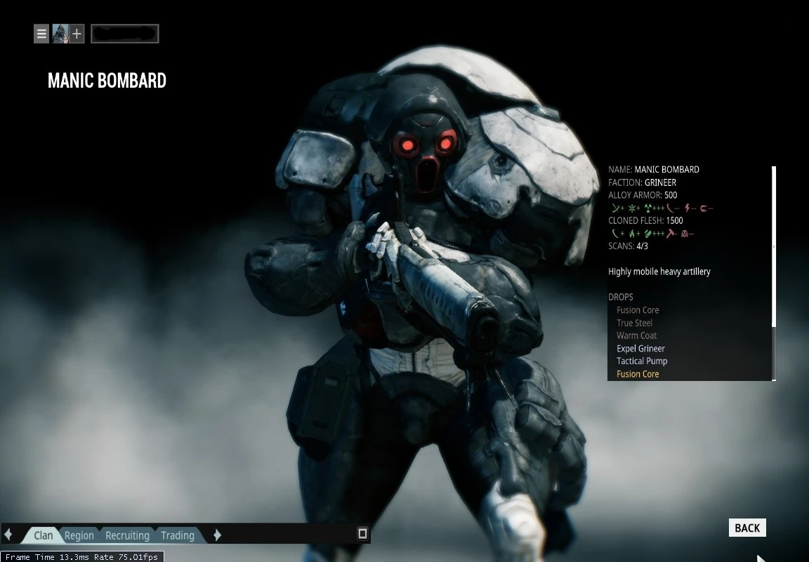 Manic Bombard WARFRAME Wiki