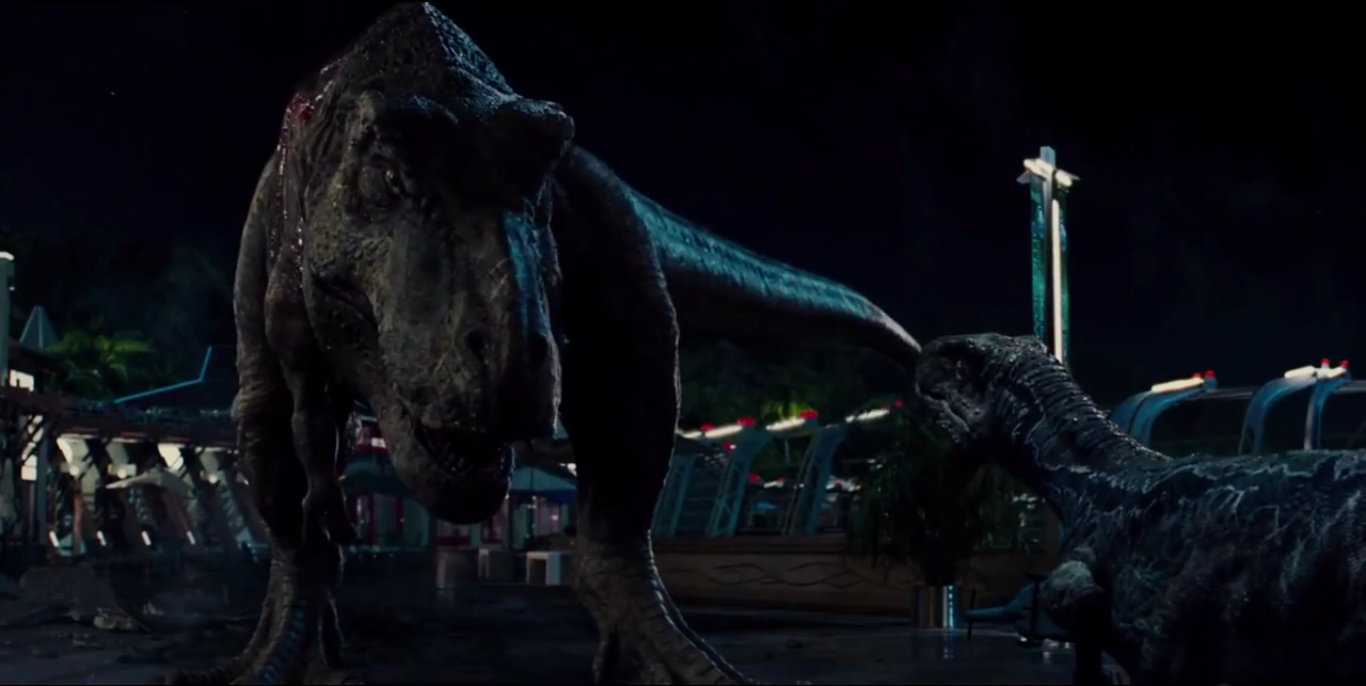 Image - Blue And Rexy After The Fight .jpg - Jurassic Park Wiki - Wikia