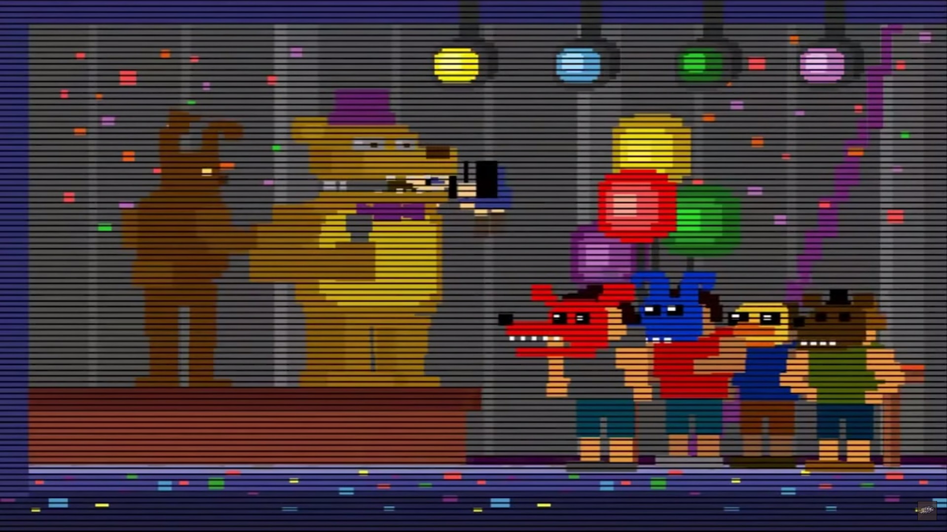 The kid in fredbears mouth is the one who is causing you to be hurt and ups...