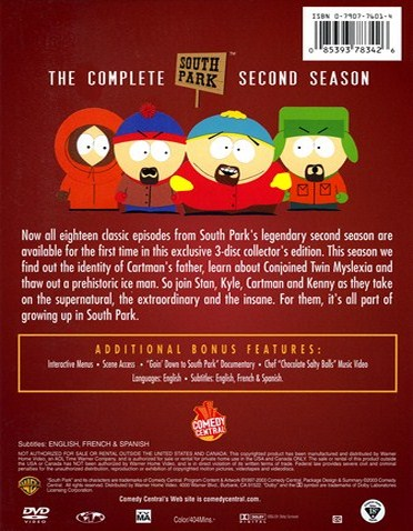 South Park: The Complete Second Season - South Park Archives - Cartman ...