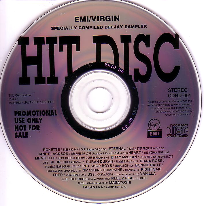 EMI / Virgin: Hit Disc - Duran Duran Wiki