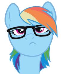 Image - Rainbow Dash NERD.jpg - My Little Pony Fan Labor Wiki - Wikia