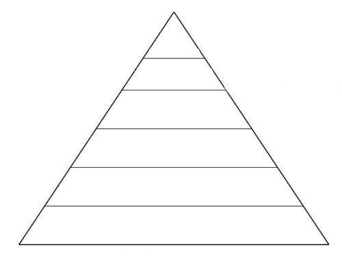 Blank Hierarchy Pyramid Images