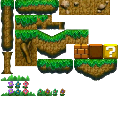 Image - NSMBU Forest Tiles.png - Fantendo - Nintendo Fanon Wiki - Wikia