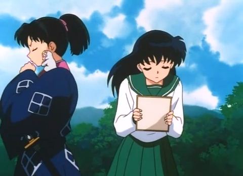 Image - Nobunaga and kagome.jpg - InuYasha Wiki - a Wikia wiki