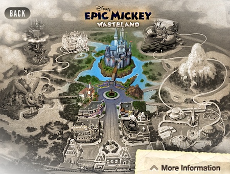 Image - Wasteland map iphone .jpg - Epic Mickey Wiki