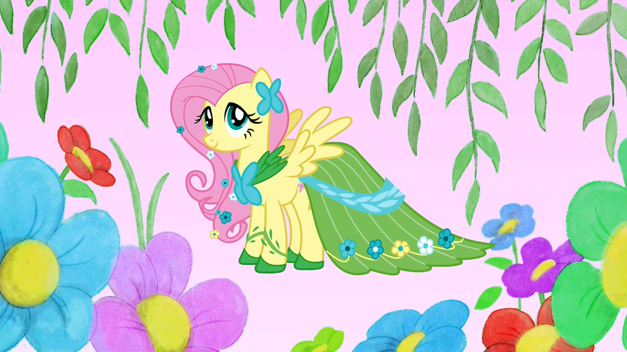 Image - Fluttershy in her gala dress S1E14.png - My Little Pony ...