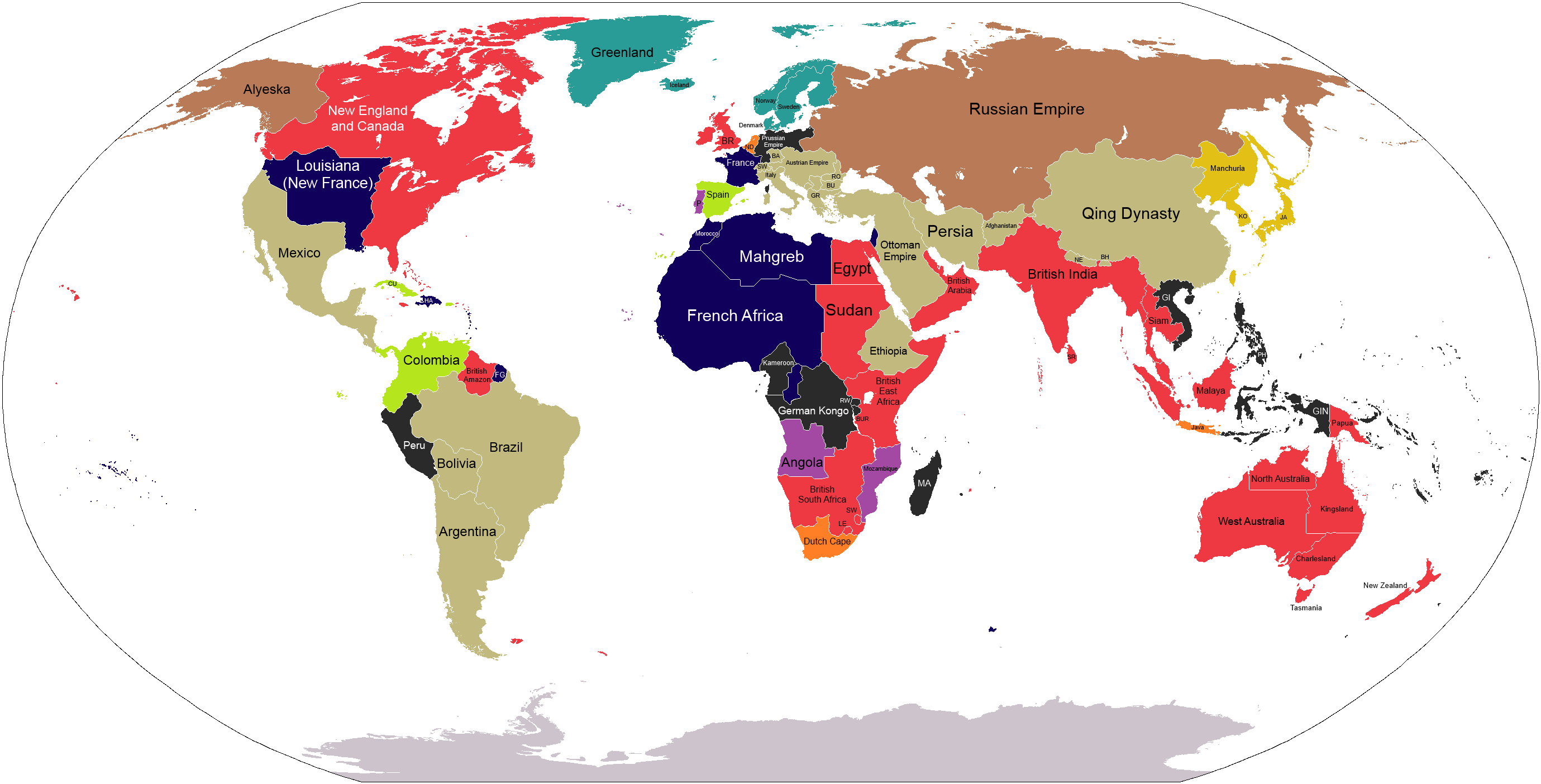 Image - EoB World map (Labeled).png - Alternative History