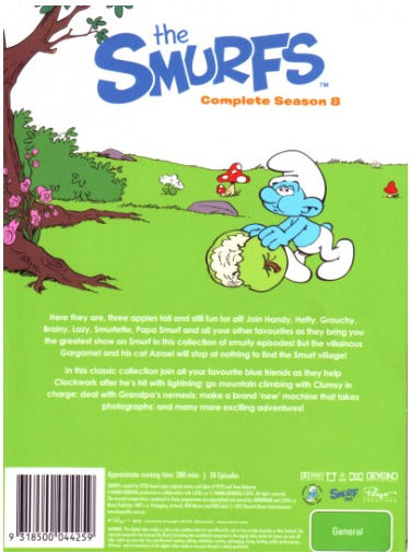 Smurfs: Complete Season 8 (Region 4 DVD) - Smurfs Wiki