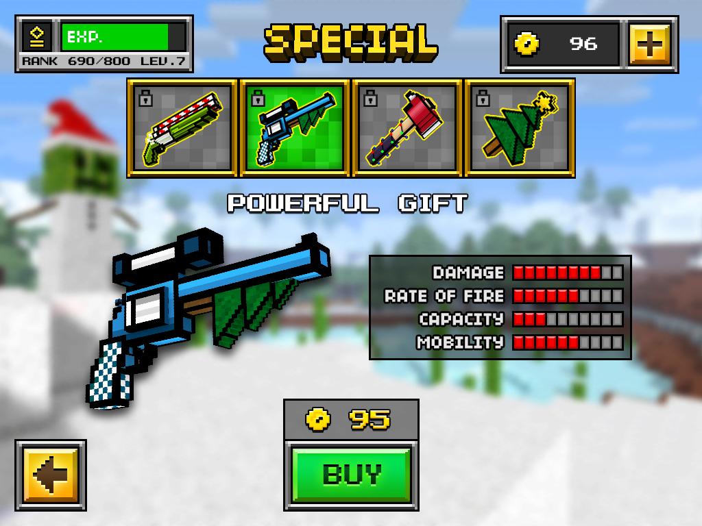 Подарок pixel gun 3d
