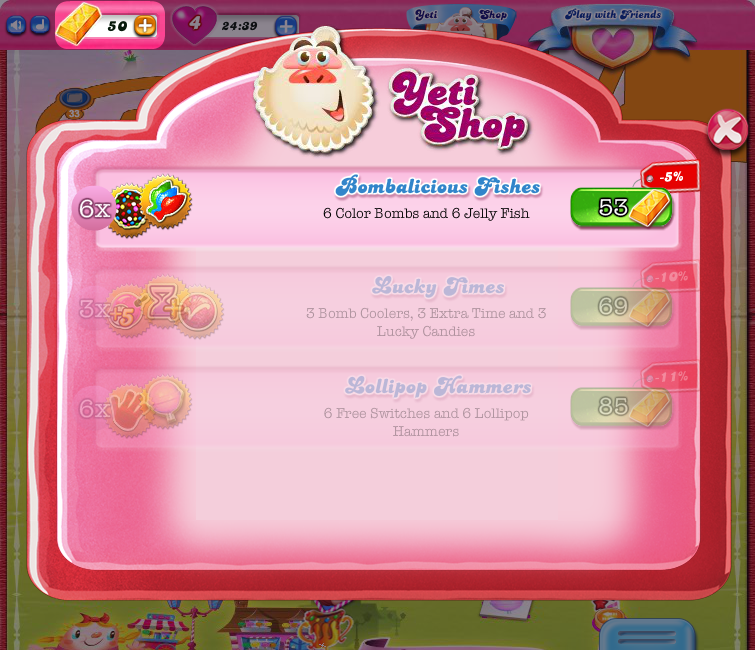 Yeti Shop - Candy Crush Saga Wiki