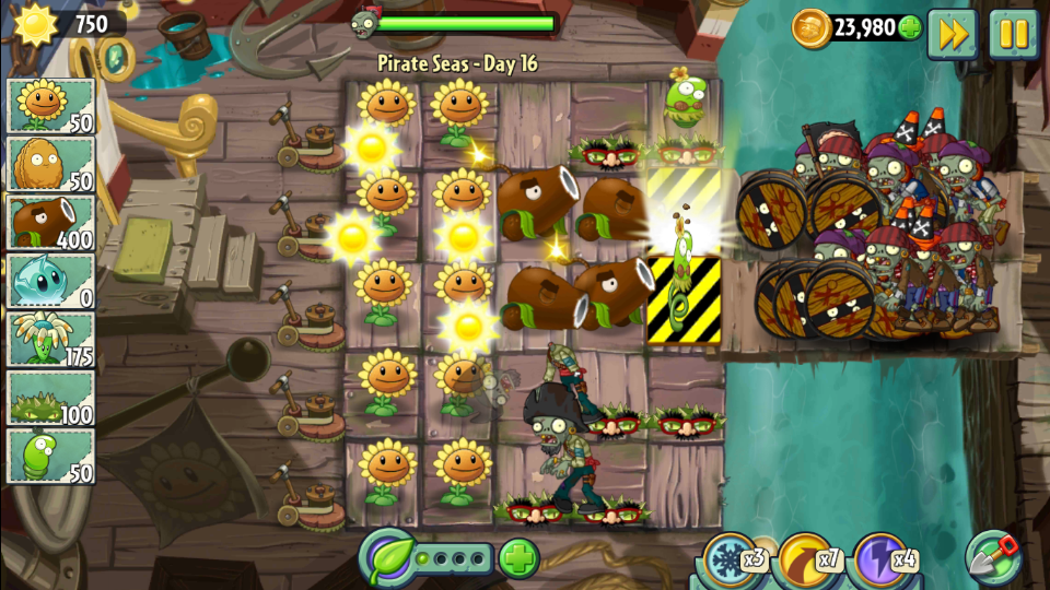 Pirate Seas - Day 16 - Plants vs. Zombies Wiki, the free Plants vs ...