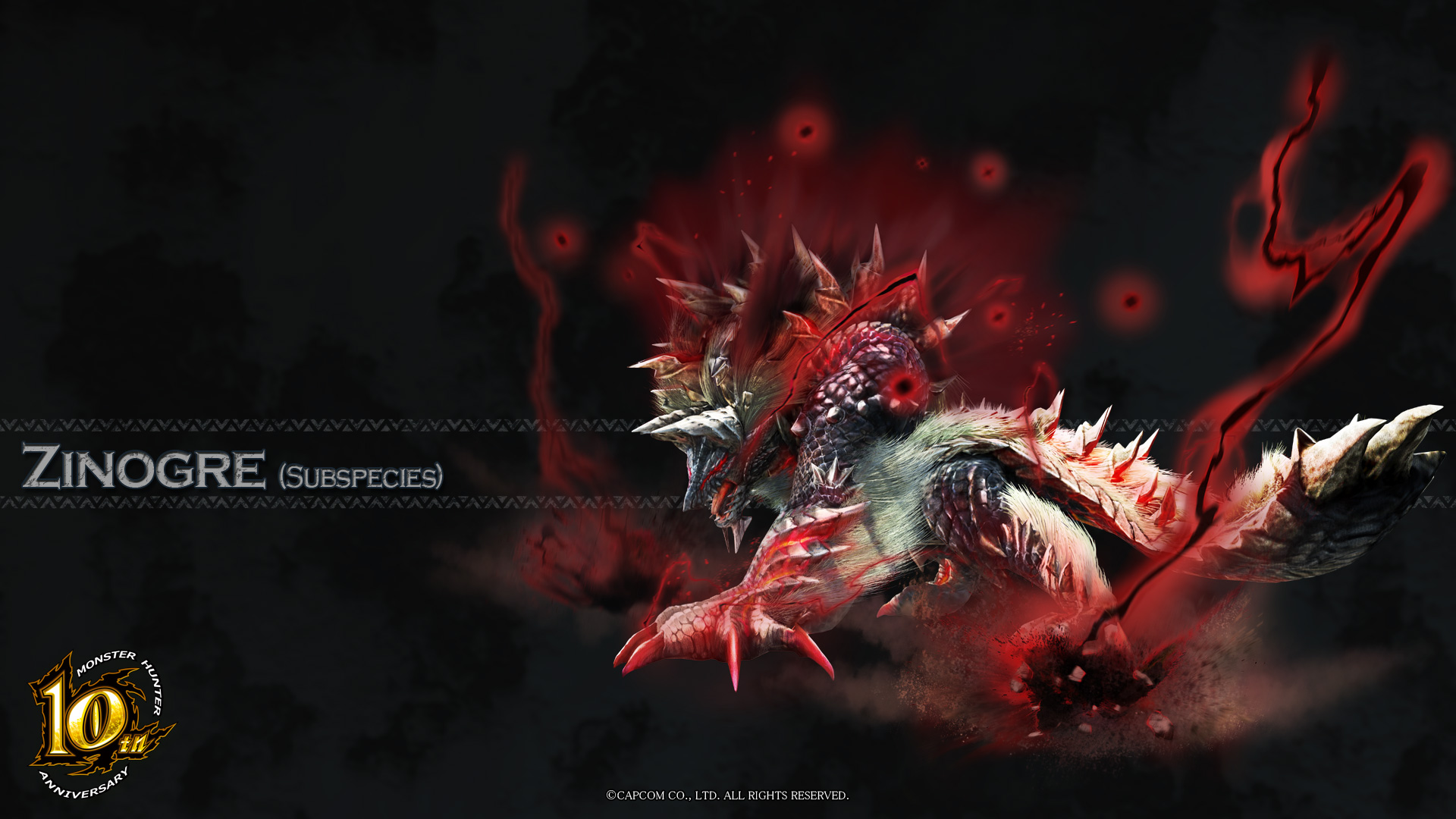 Image - MH 10th Anniversary-Stygian Zinogre Wallpaper 001.jpg - Monster ...