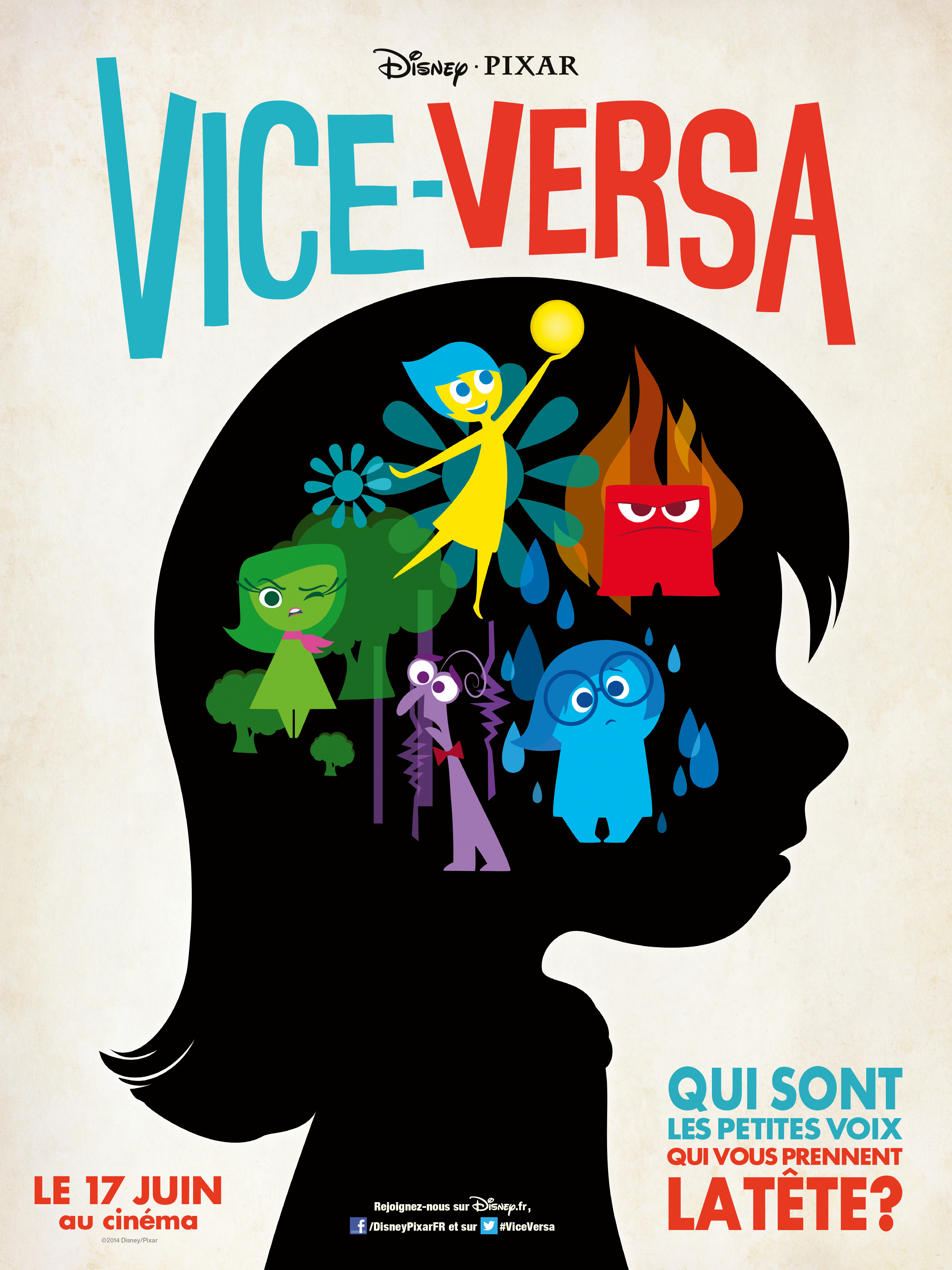 Image - French Inside Out Poster.jpg - Pixar Wiki - Disney Pixar ...