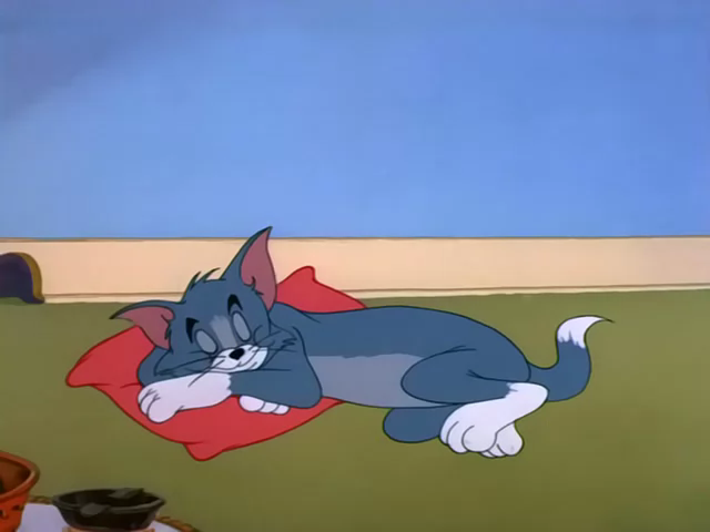 Image - Push-Button Kitty - Tom sleeping.PNG - Tom and Jerry Wiki - Wikia